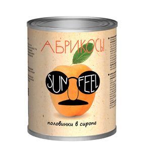 Абрикосы половинки в сиропе 850мл/12 SUNFEEL купить в Донецке - СтриПсБери