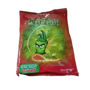 Васаби порошок PILETTO 1кг красная упаковка, 10шт/кор купить в Донецке - СтриПсБери