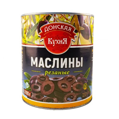 Маслины резаные  Донская кухня 3100мл/3000гр/1450гр, ж/б 6шт/кор купить в Донецке - СтриПсБери