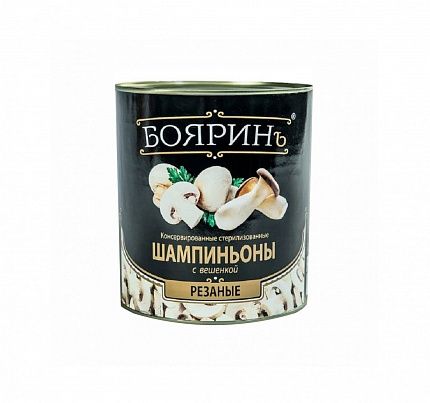 Грибы шампиньоны с вешенками резаные Боярин 3100мл/2840гр/1850гр ж/б, 6шт/кор купить в Донецке - СтриПсБери