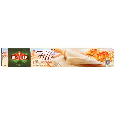 Тесто Фило Bontier 500 гр, 9шт/кор купить в Донецке - СтриПсБери