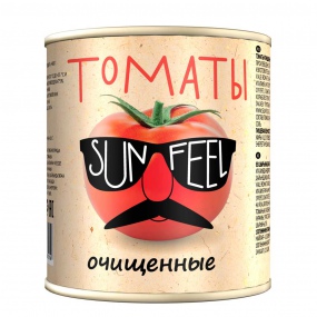 Томаты очищ. в с/с 2650мл/6 ж/б SUNFEEL /Италия купить в Донецке - СтриПсБери
