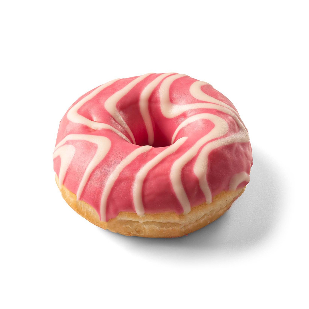 Пончик DONUT PINK с клубничной начинкой 65гр*6шт/упак; 6упак/кор. MANTINGA купить в Донецке - СтриПсБери