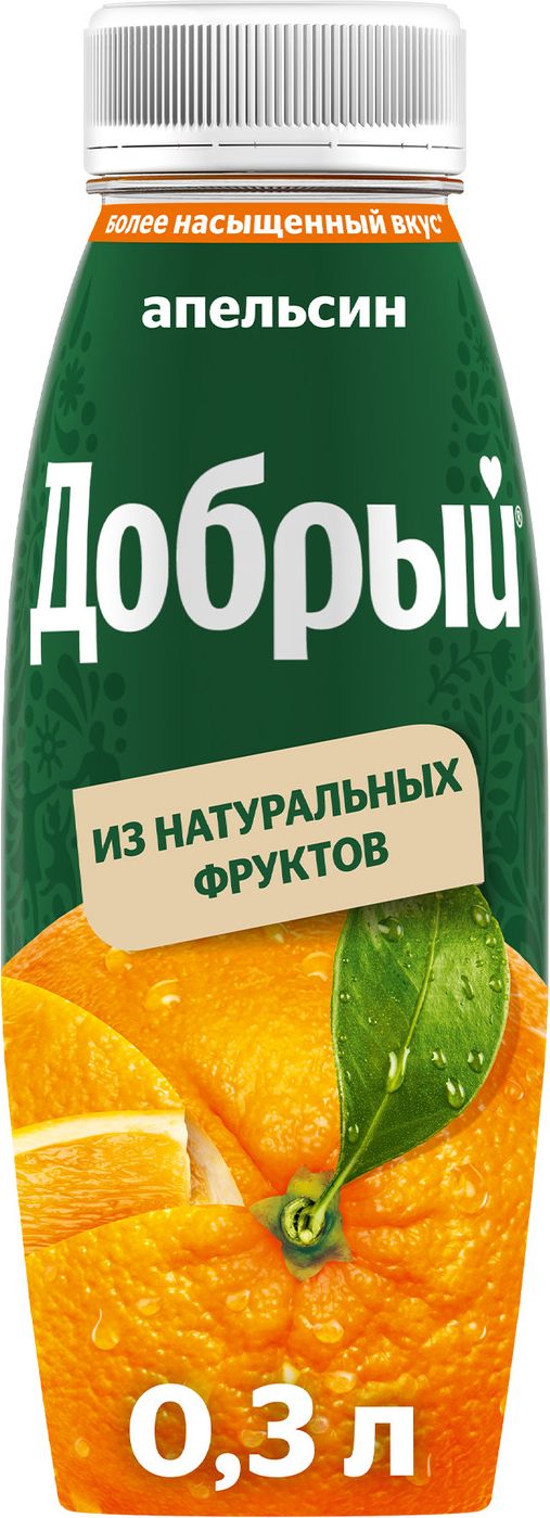 Сок Добрый 0,33л пэт/бут Апельсин 12шт/уп купить в Донецке - СтриПсБери