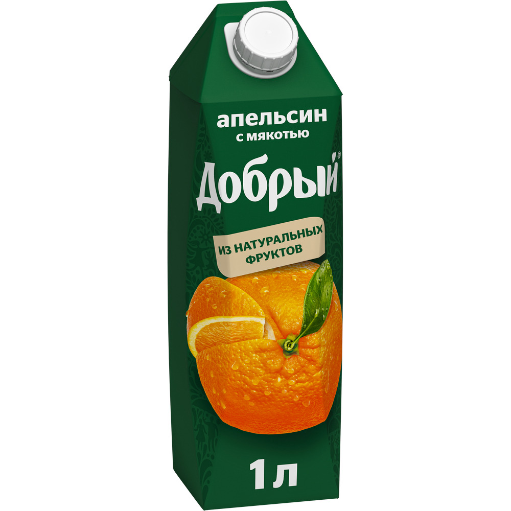 Сок Добрый 1л Апельсин 12шт/уп купить в Донецке - СтриПсБери
