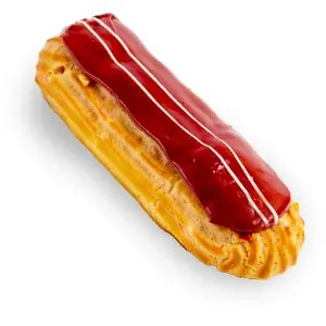 Эклер вишневый Macaronshop 50гр, 10шт/упак, 4упак/кор купить в Донецке - СтриПсБери