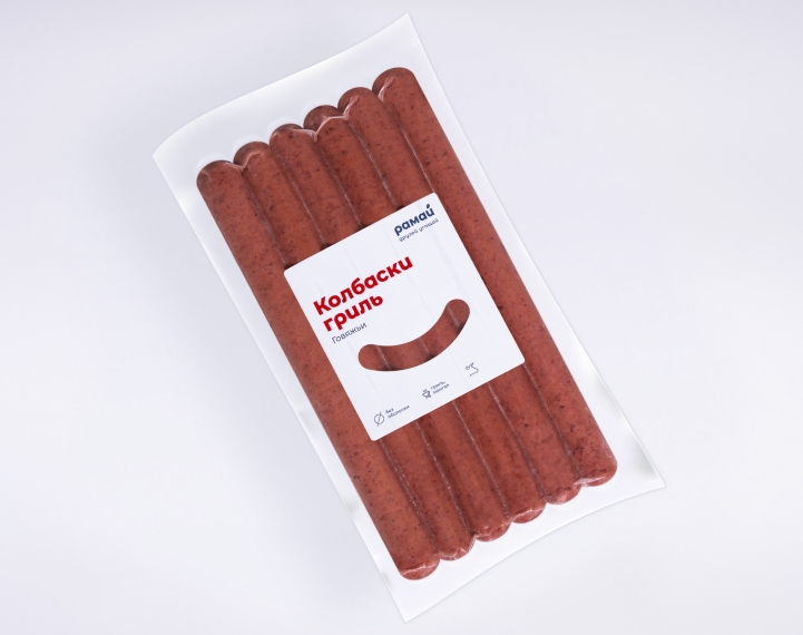 Колбаски для гриля из говядины в/у Рамай 560гр, 10шт/кор купить в Донецке - СтриПсБери