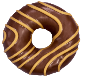 Донат шоколадный с карамельной начинкой CARAMEL 67гр, 12шт/кор STOKSON купить в Донецке - СтриПсБери