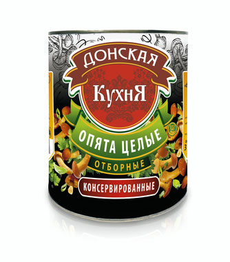 Грибы опята отборные цельные Донская кухня 3100мл/2840гр/1800гр ж/б, 6шт/кор купить в Донецке - СтриПсБери