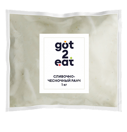 Соус Ранч сливочно-чесночный Got2eat Resfood 1кг пакет, 4шт/кор, Россия купить в Донецке - СтриПсБери
