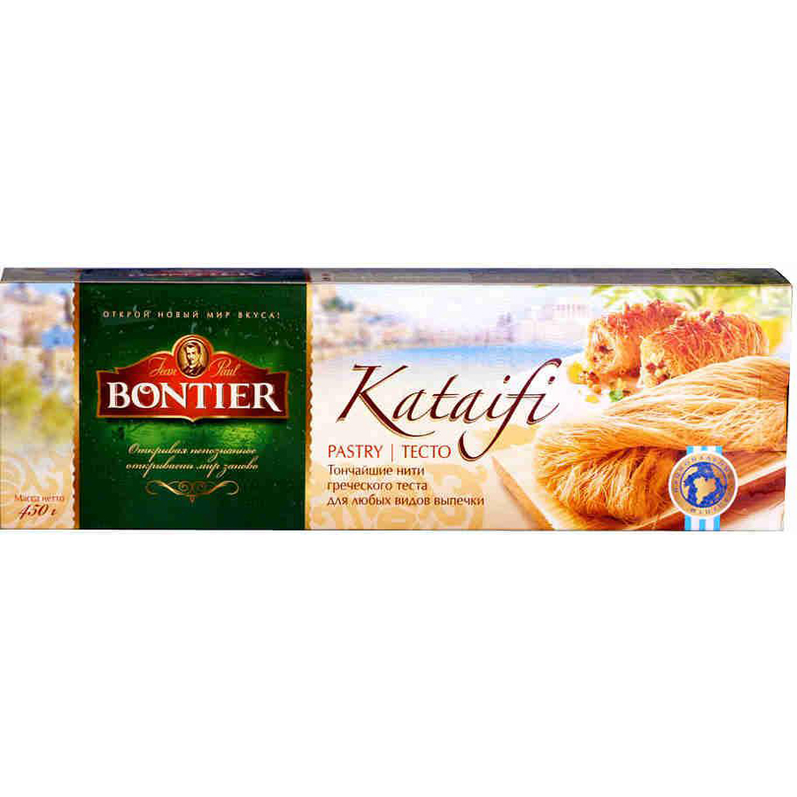 Тесто Катаифи Bontier 450 гр, 8 шт/кор купить в Донецке - СтриПсБери