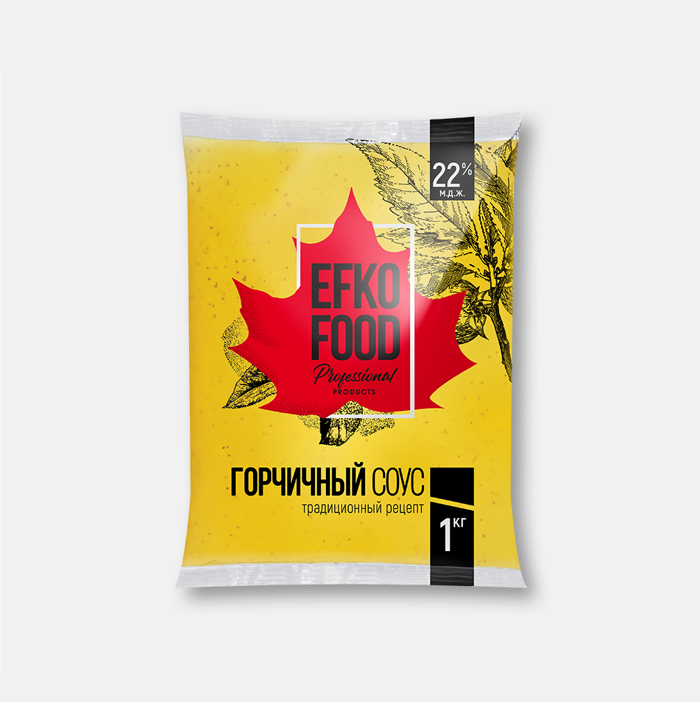 Соус горчичный Efko Food 1кг. 10шт/кор купить в Донецке - СтриПсБери