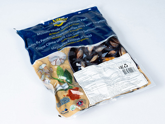 Мидии, в/м, 40/60, В створках, 1 кг 5 кг/короб, ST ANDREWS SMOKY DELICACIES S A, Чили купить в Донецке - СтриПсБери