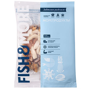Морской коктейль 5 ингр. глазурь 7% Zhoushan Longxin Fisheries Co.Ltd 3300/02098 1кг, 10шт/кор купить в Донецке - СтриПсБери