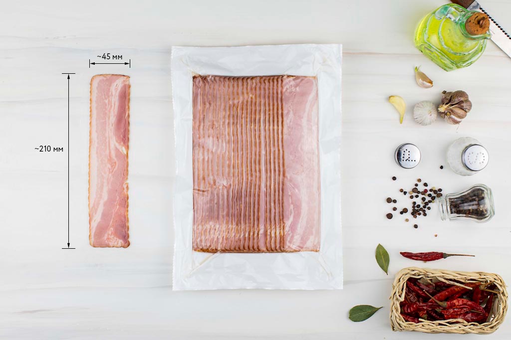 Бекон нарезка в/к зам. в/у (шт. 500 гр.) Ремит 2256 купить в Донецке - СтриПсБери