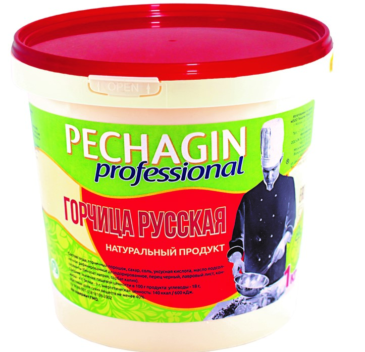 Горчица Русская Печагин 1 кг 6 шт/кор купить в Донецке - СтриПсБери