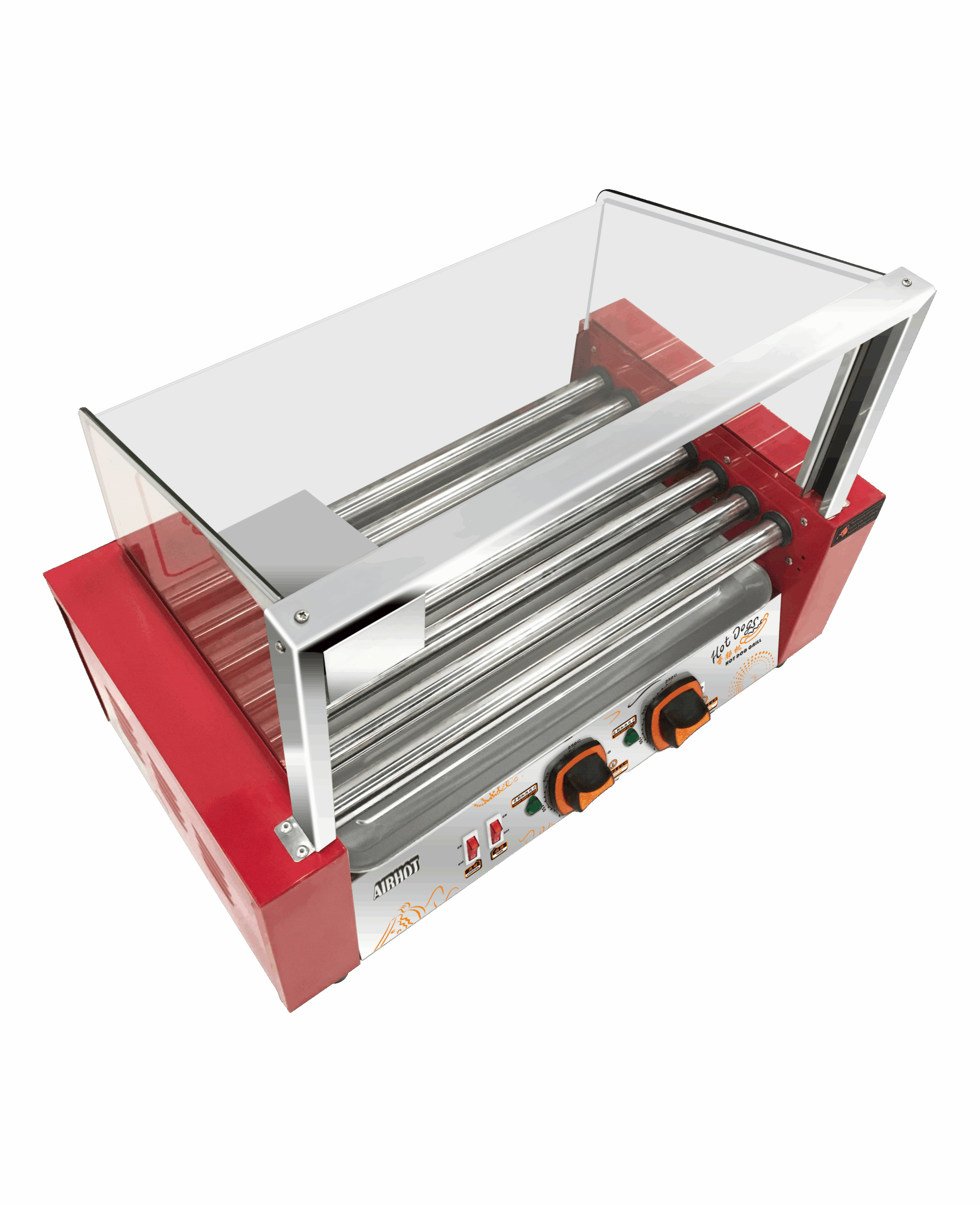 Гриль роликовый AIRHOT Аппарат для хот -догов с защитным экраном RG-7S купить в Донецке - СтриПсБери