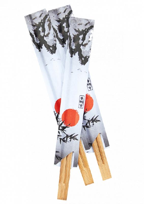 Палочки бамбуковые в конверте коричневые 23см Resfood 100пар/упак, 30упак/кор купить в Донецке - СтриПсБери