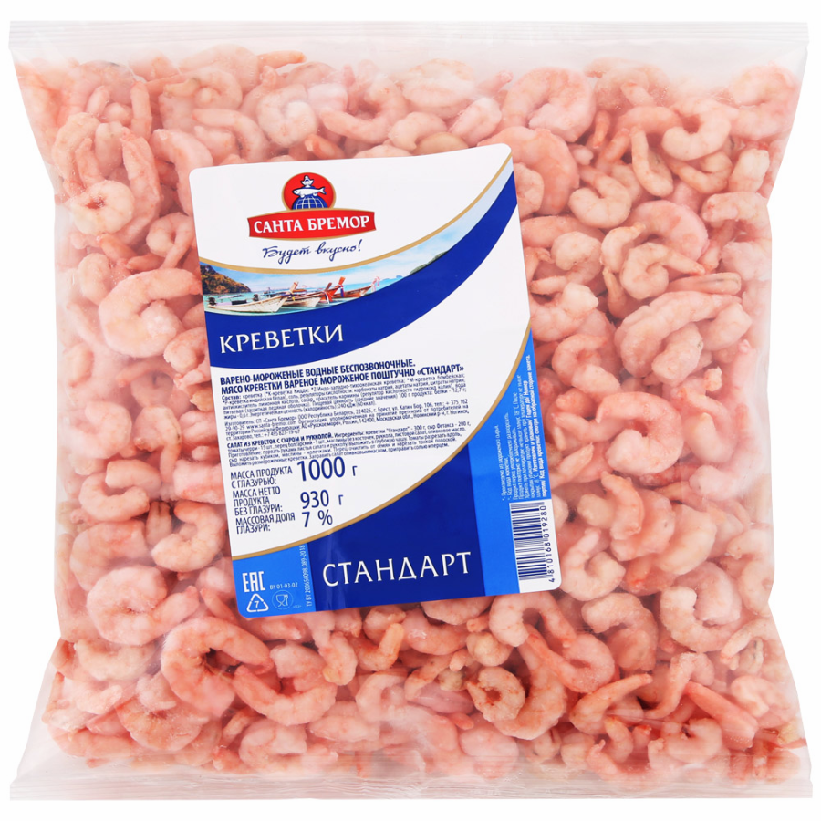 Креветка ваннамей в/м очищенная 200/300 Санта Бремор 1кг, 6 шт/кор 9244 купить в Донецке - СтриПсБери