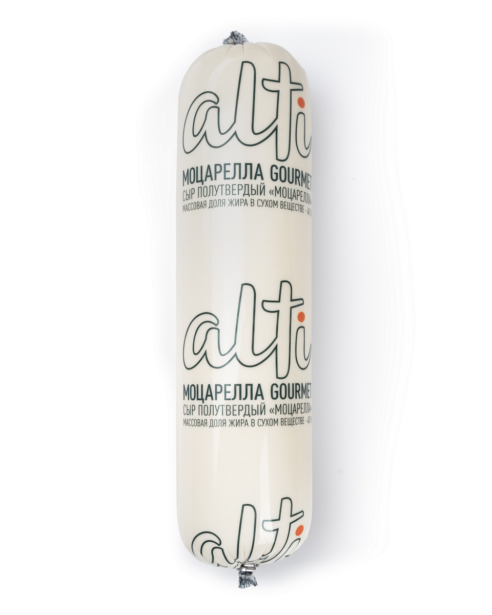 Сыр полутвердый Моцарелла 40% Gourmet Alti ±2кг, ±12кг/кор купить в Донецке - СтриПсБери