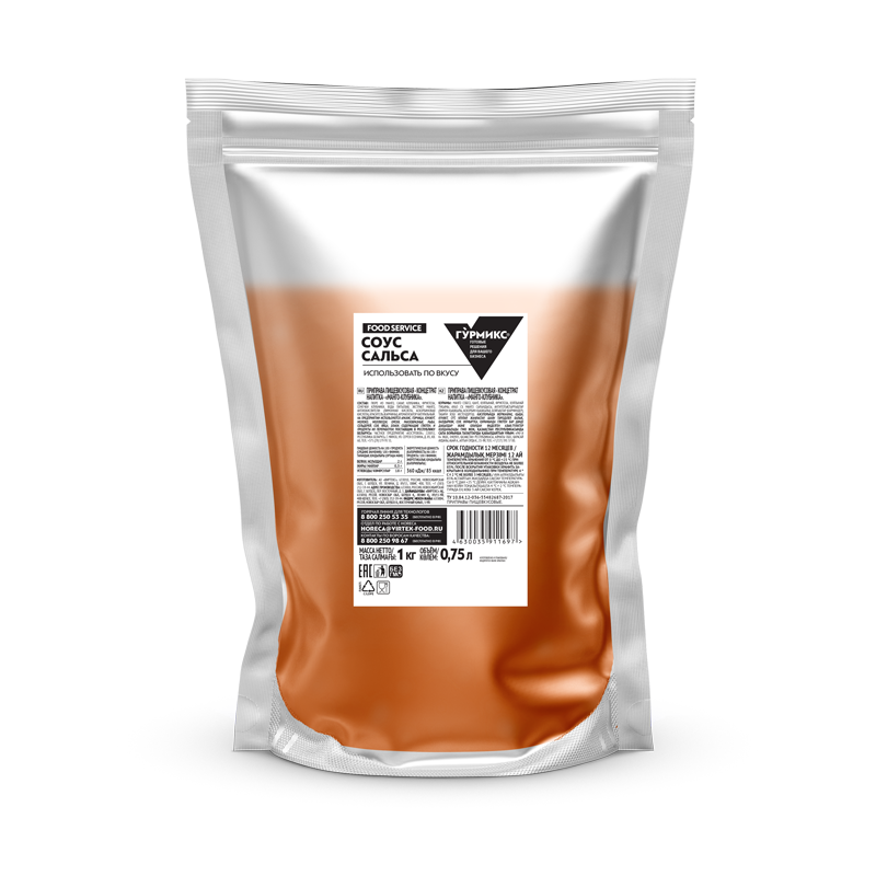 Соус Сальса, Гурмикс, серия «Food Service» 1кг 6шт/кор 10415734 купить в Донецке - СтриПсБери