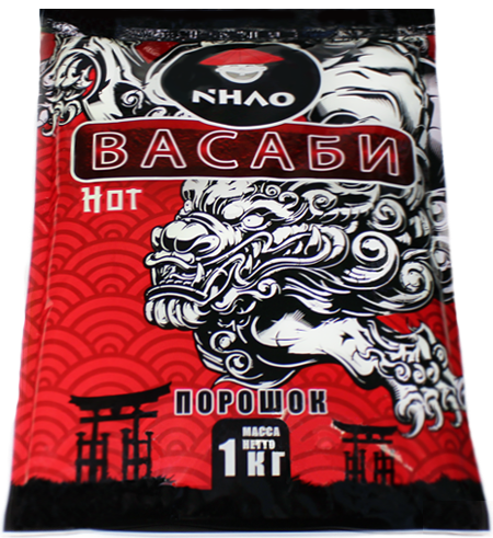 Васаби порошок NHAO Hot красный пакет 1кг, 10шт/кор купить в Донецке - СтриПсБери