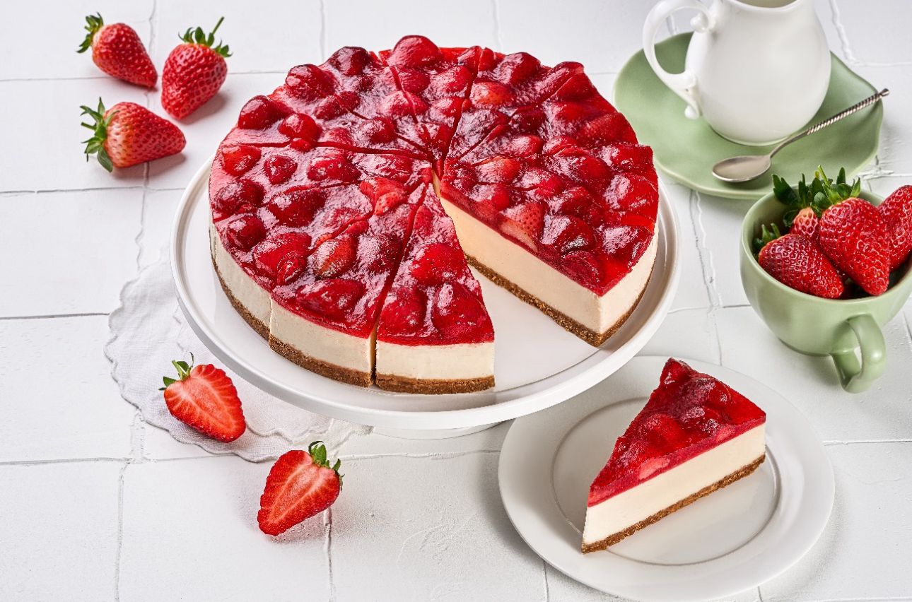 Чизкейк с клубникой Десертные истории 133гр, 12 порций/1,6кг/шт НФ-1080 купить в Донецке - СтриПсБери