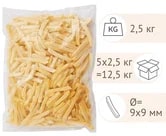 Картофель фри 9*9мм Best Fries 2,5кг, 4шт/кор купить в Донецке - СтриПсБери