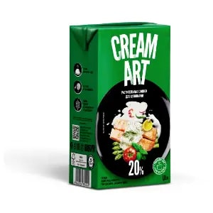 Крем на растительных маслах ультрапастеризованный 20% Creamart 1л, 12шт/кор купить в Донецке - СтриПсБери