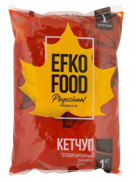Кетчуп томатный 1 категория EFKO FOOD professional, 1 кг/10шт купить в Донецке - СтриПсБери