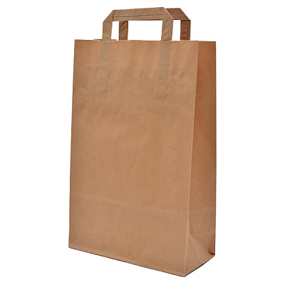 Бумажный пакет крафт с плоской ручкой б/п 280х150×320 крафт 70гр (250шт) AVIORA 108-034 купить в Донецке - СтриПсБери