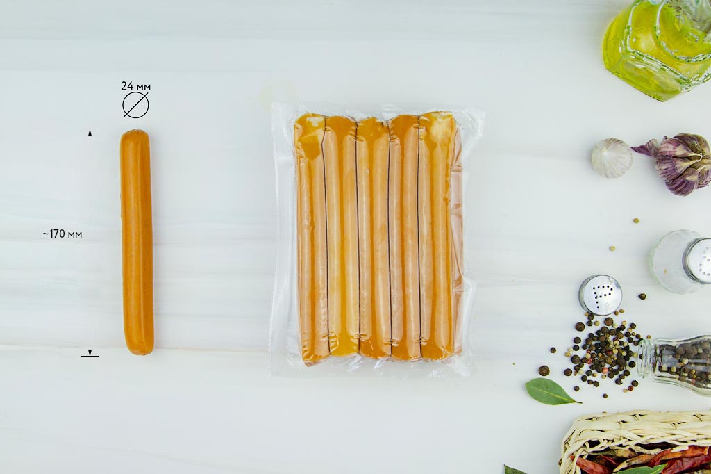 Сосиски Чикен-спайси зам в/у (10 шт. х 75 гр. шт.) *12 упак/кор 1207 купить в Донецке - СтриПсБери