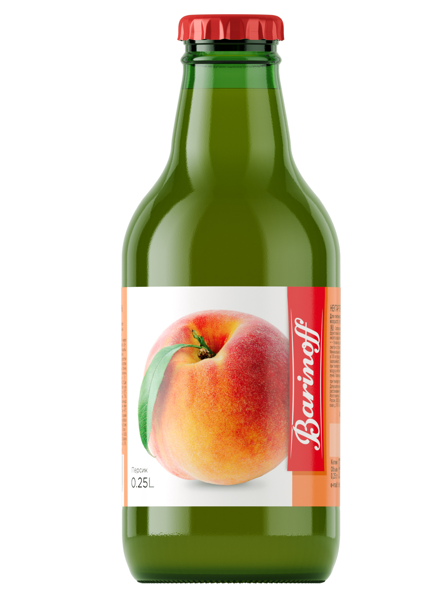 Нектар персиковый с мякотью (0,25л) 100% Баринофф 2782 купить в Донецке - СтриПсБери