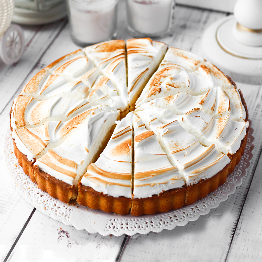 Торт Лимонный с меренгой 1300 гр (14 порций) ДФ 1007 купить в Донецке - СтриПсБери