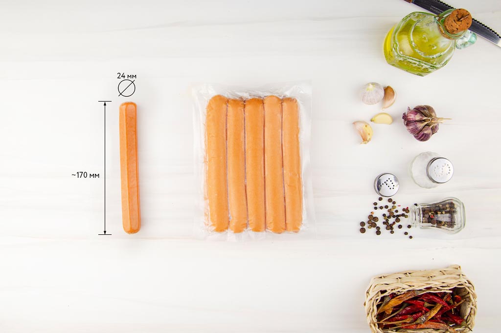 Сосиски Марсельские с сыром зам в/у (10 шт. х 75гр.) *12упак/кор 1968 РЕМИТ 80053 купить в Донецке - СтриПсБери