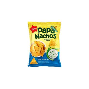 Чипсы кукурузные со вкусом Сметана и лук 75гр, 15шт/кор, PAPA NACHOS купить в Донецке - СтриПсБери