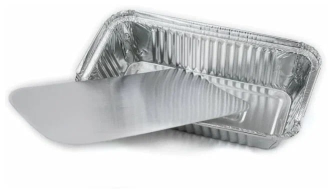 Контейнер с крышкой прямоугольный 217*113*53 865 мл алюминий 100шт/уп купить в Донецке - СтриПсБери