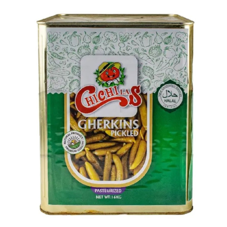 Огурцы корнишоны маринованные ChiChiLas 16кг ж/б купить в Донецке - СтриПсБери