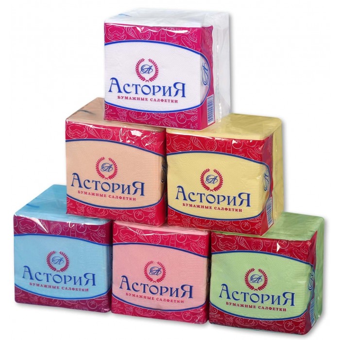 Салфетки (АСТОРИЯ) 70л/20уп цветная СВЕТОФОР купить в Донецке - СтриПсБери