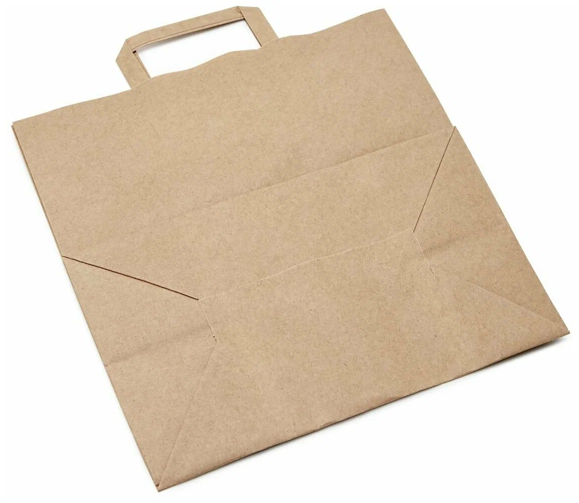 Бумажный пакет крафт с плоской ручкой б/п 350х150×450 крафт 46гр (200шт) AVIORA 108-036 купить в Донецке - СтриПсБери