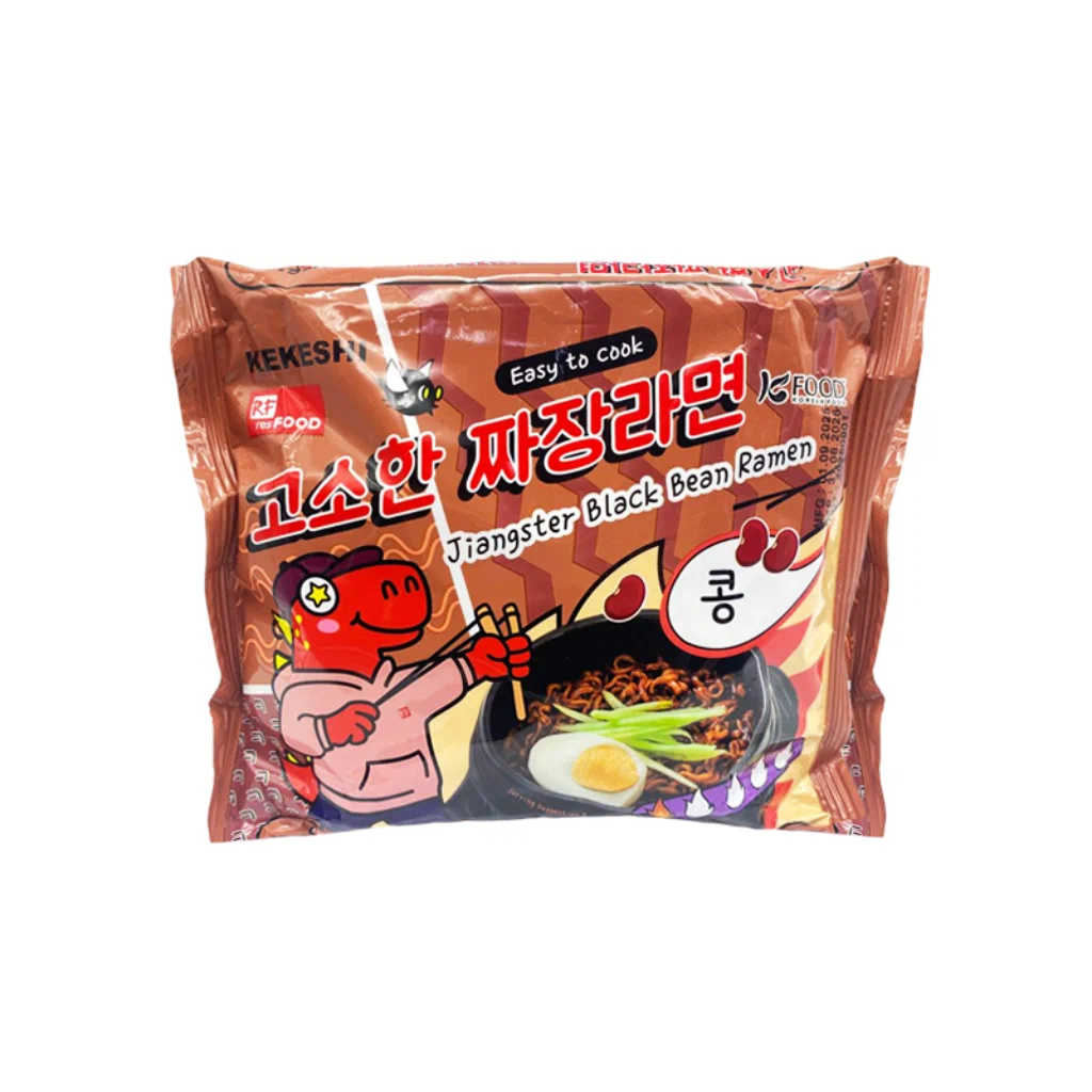 Лапша быстрого приготовления Jangstar Black Bean Ramen Kekeshi Resfood 109гр, 40шт/кор купить в Донецке - СтриПсБери