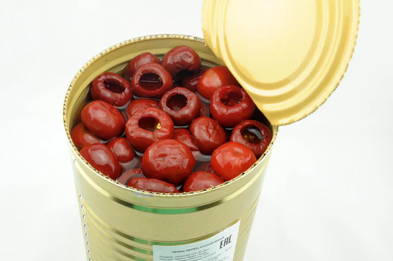 Перец Черри красный маринованный MIKADO 4250мл/4100гр/1800гр ж/б, 6шт/кор купить в Донецке - СтриПсБери