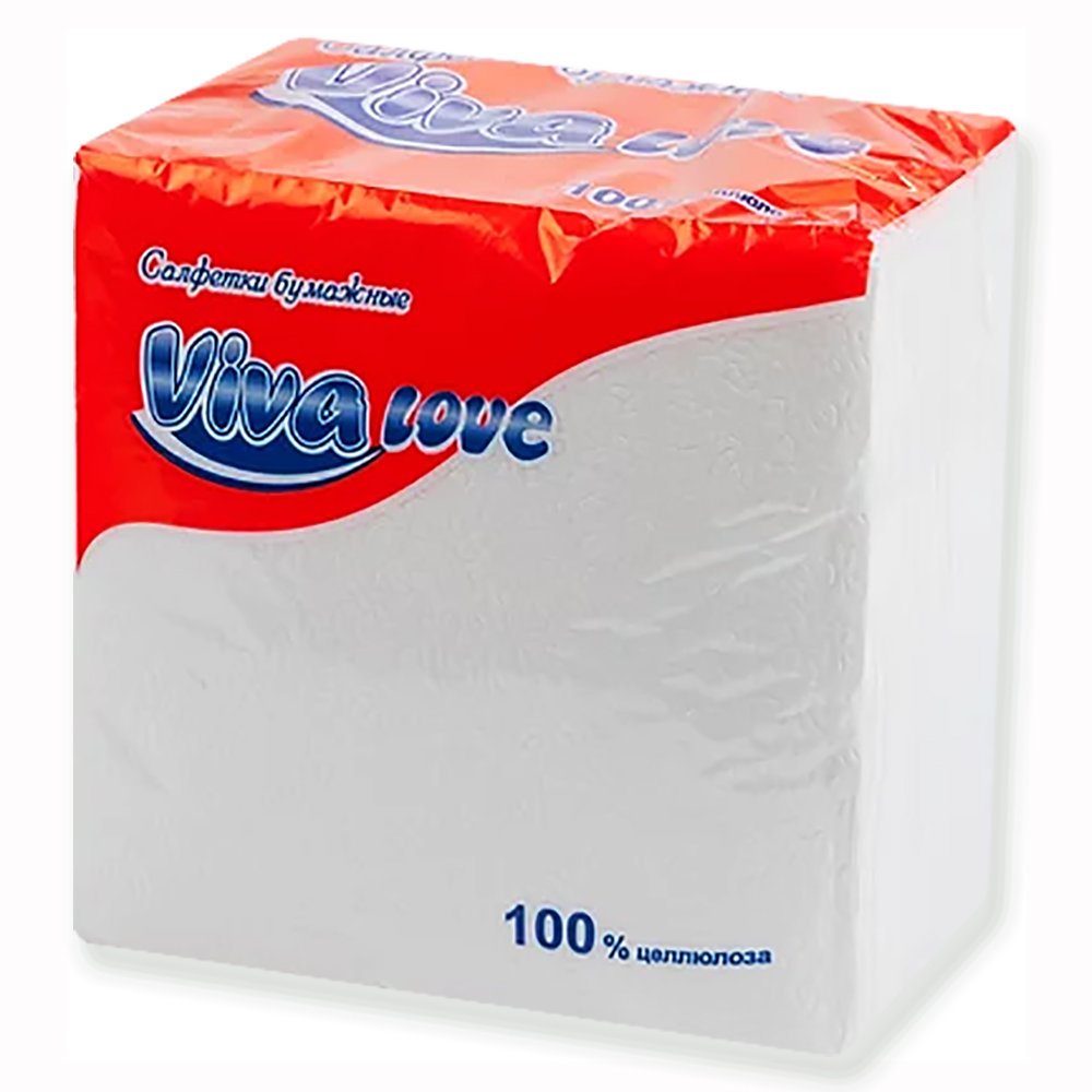 Салфетки (VIVA) 100л/20уп/кор белая купить в Донецке - СтриПсБери