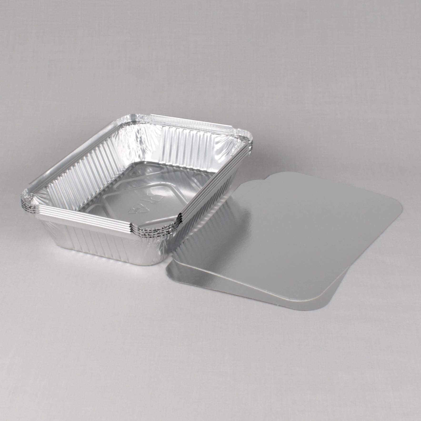 Алюмин. формы прямоуг., L-край, 650 мл, 201*110/162*70 h=49мм 50 шт/упак 12упак/кор купить в Донецке - СтриПсБери