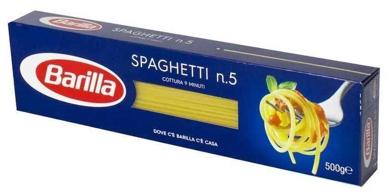 Паста BARILLA Спагетти № 5 0.450 гр. 24шт./кор купить в Донецке - СтриПсБери