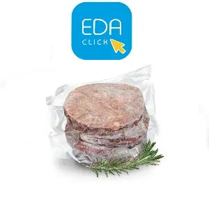 *Котлета для гамбургера из говядины премиум EDA.click 100мм,90гр*10шт, 0,9кг/уп ±16,2кг/кор 18 уп/к купить в Донецке - СтриПсБери