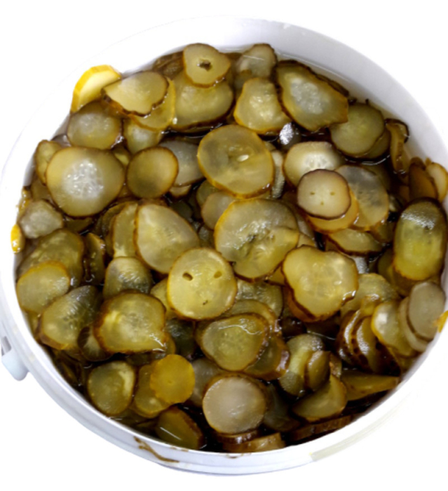 Огурцы марин. резаные слайсами Посольские ЛМСЗ 5600мл/5400гр/3000гр ведро купить в Донецке - СтриПсБери