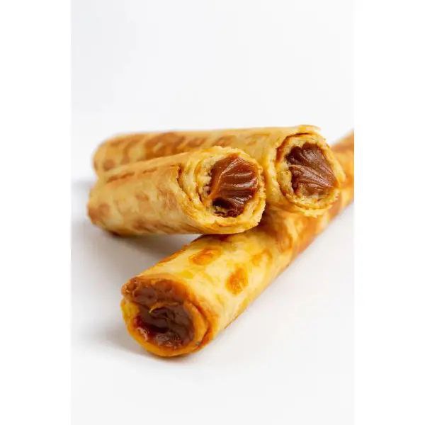 Трубочка вафельная со сгущенкой Macaronshop 75гр 30шт/кор купить в Донецке - СтриПсБери