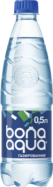 Вода питьевая БонАква 0,5л. газ. пл/бут. 24шт/упак 5632 купить в Донецке - СтриПсБери