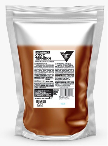 Соус Терияки Гурмикс серия «Food Service» 1кг. 6шт/кор купить в Донецке - СтриПсБери